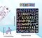 12 Sheets Vinyl Letters Stickers for Stanley Cups, 1 Inch Waterproof Capital Alphabet